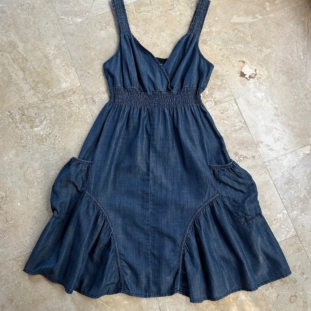 INC International Concepts Blue Jeans Dress, Size 6 - Picture 6 of 16